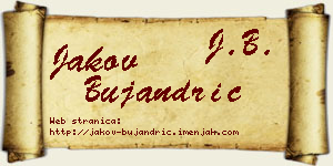 Jakov Bujandrić vizit kartica